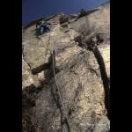 Rocca Sbarua - la via d'arrampicata